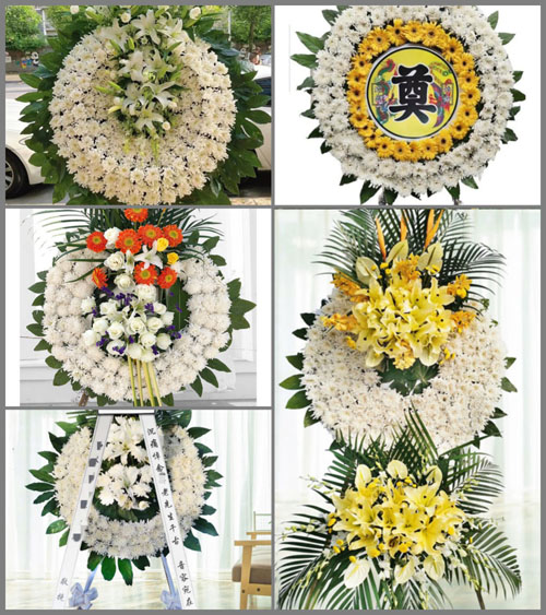 安徽六安市舒城县高峰乡百花村花圈速递